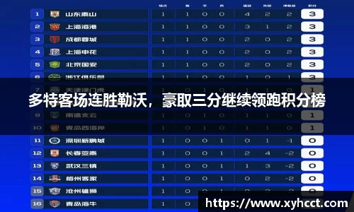 多特客场连胜勒沃，豪取三分继续领跑积分榜