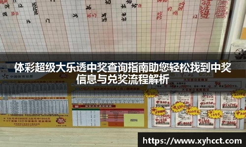 体彩超级大乐透中奖查询指南助您轻松找到中奖信息与兑奖流程解析