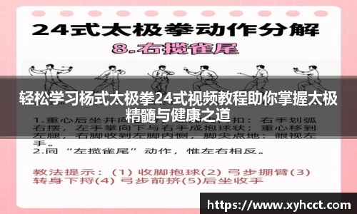 轻松学习杨式太极拳24式视频教程助你掌握太极精髓与健康之道